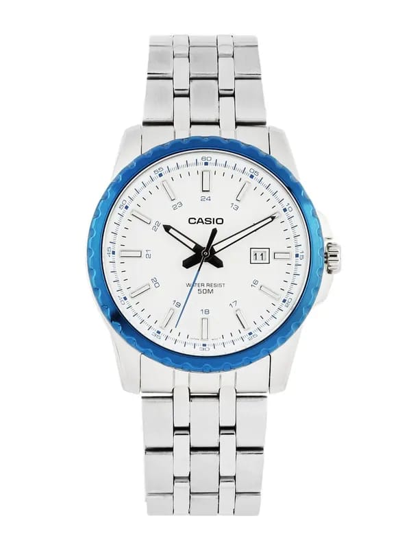 CASIO ENTICER Men White Dial Analogue Watch A583