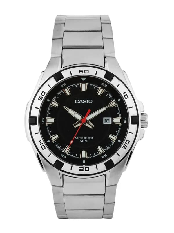 CASIO ENTICER Men Black Dial Anaglogue Watch A658