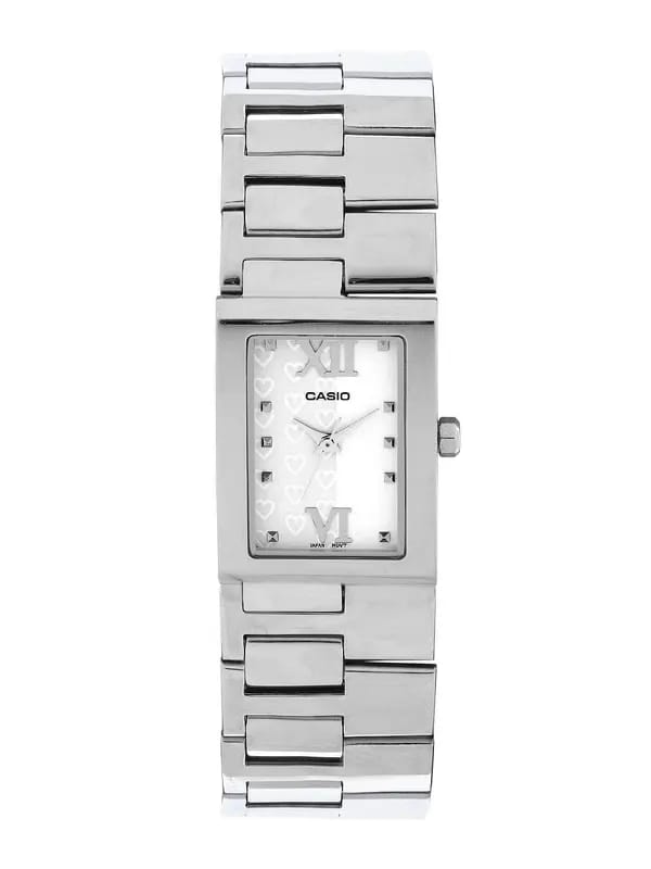 CASIO ENTICER Women Pink White Analogue Watch A663