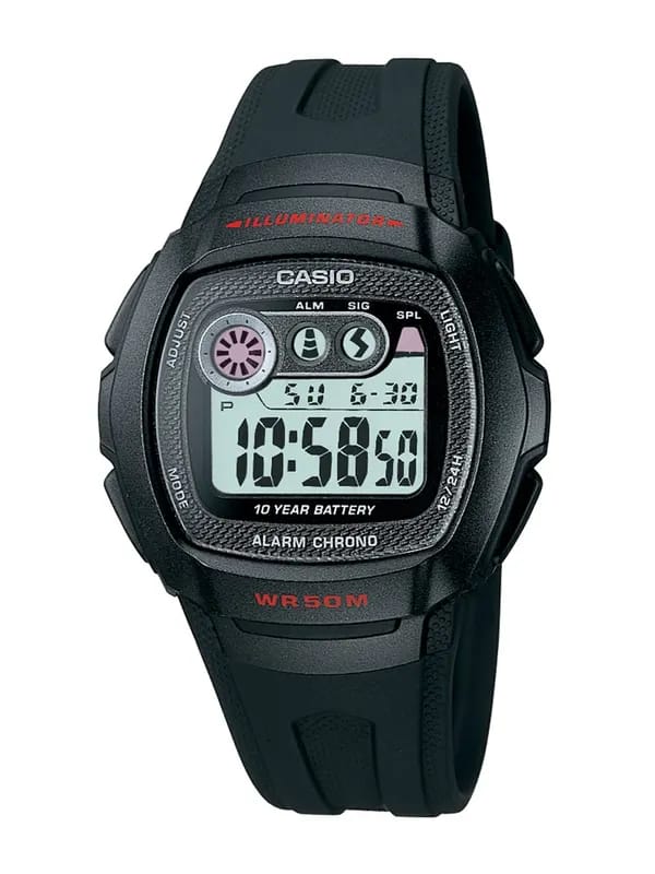 CASIO Youth Series Digital Men Black Small Dial Digital Watch W-210-1CVDF I065