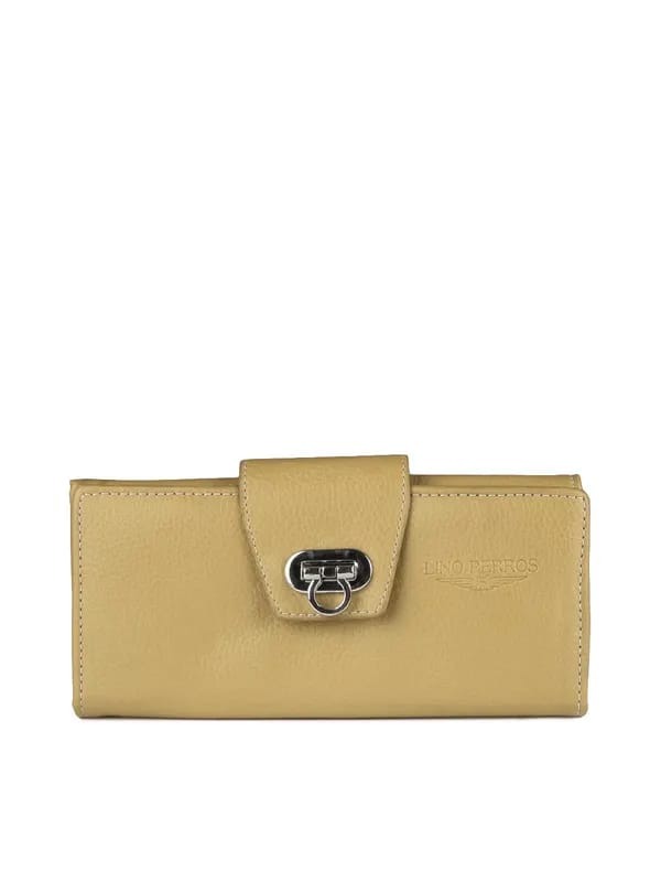 Lino Perros Women Beige Twofold Wallet