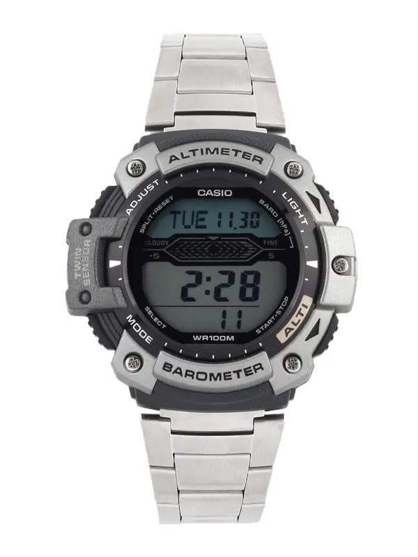 CASIO Outdoor Men Silver-Toned Digital Watch SGW-300HD-1AVDR S061
