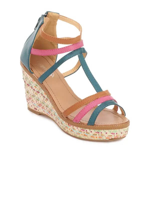 Cobblerz Blue Womens Wedges