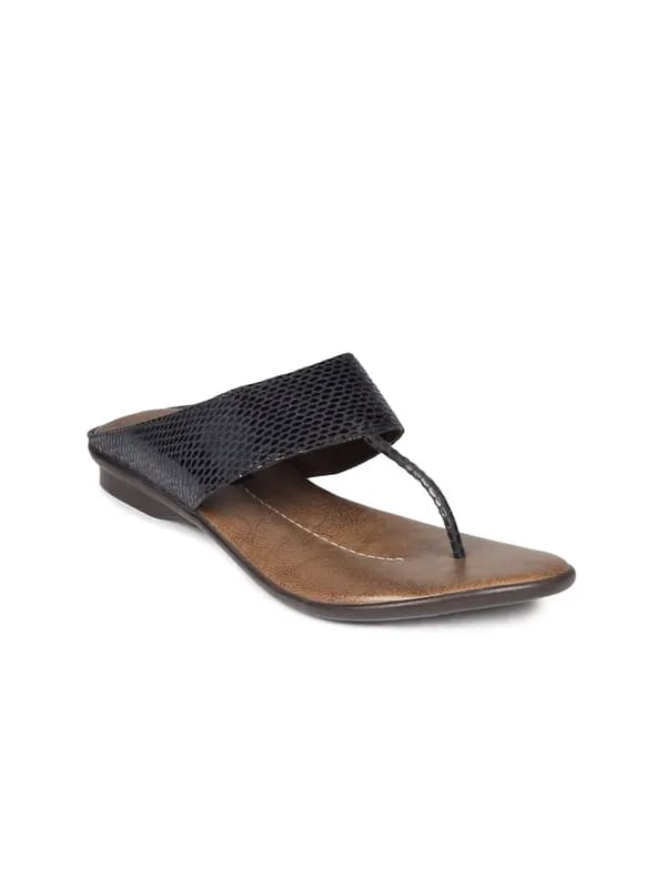Rocia Women Black & Brown Sandals