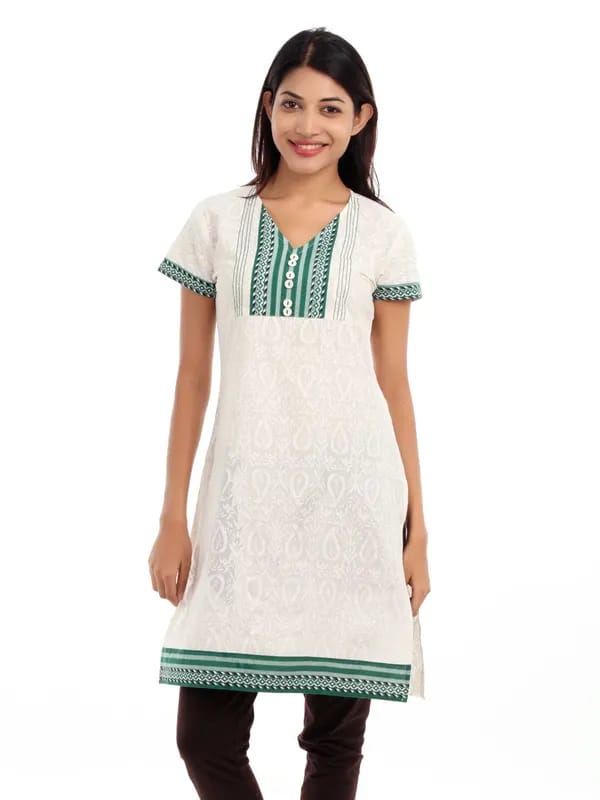 Vishudh Women White Kurta