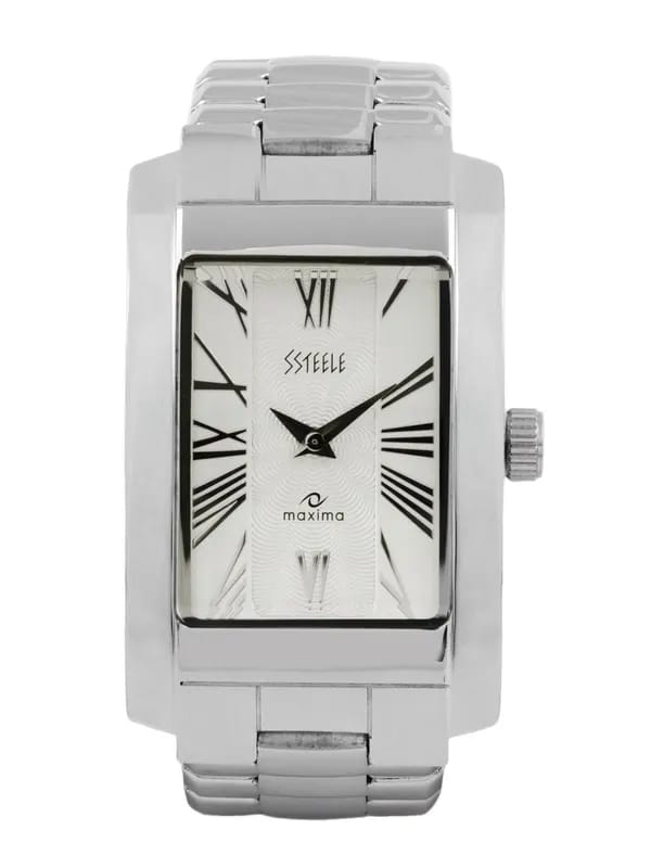 Maxima Men White Dial Watch