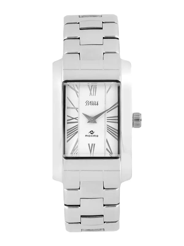 Maxima Men White Dial Watch