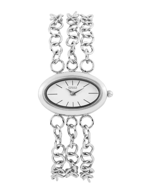 Maxima Women White Dial Watch