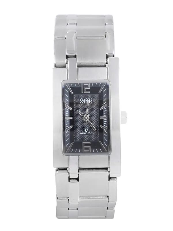Maxima Women Black Dial Watch