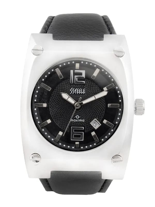 Maxima Men Black Dial Watch