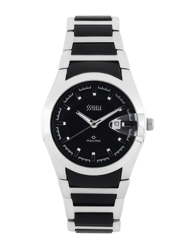 Maxima Men Black Dial Watch