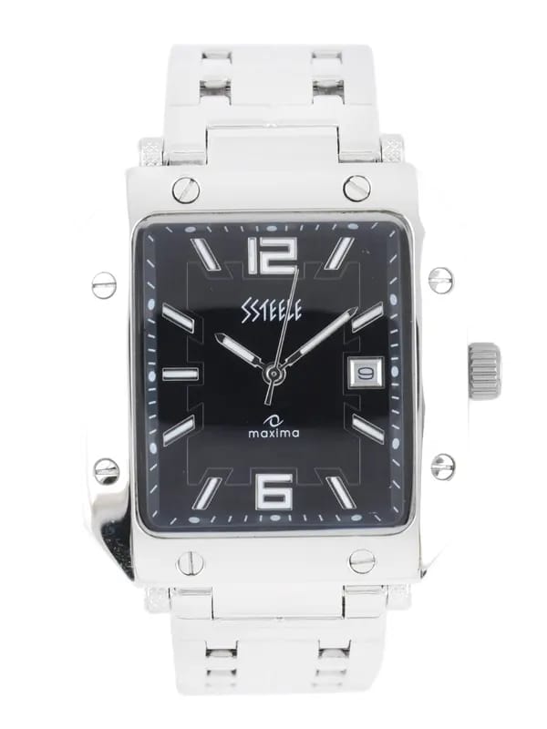 Maxima Men Black Dial Watch