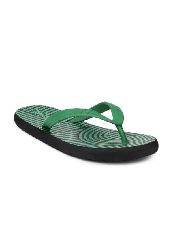 ADIDAS Men Green Psychedellic Flip Flops