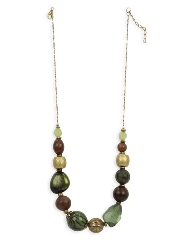 Adrika Women Green & Brown Necklace