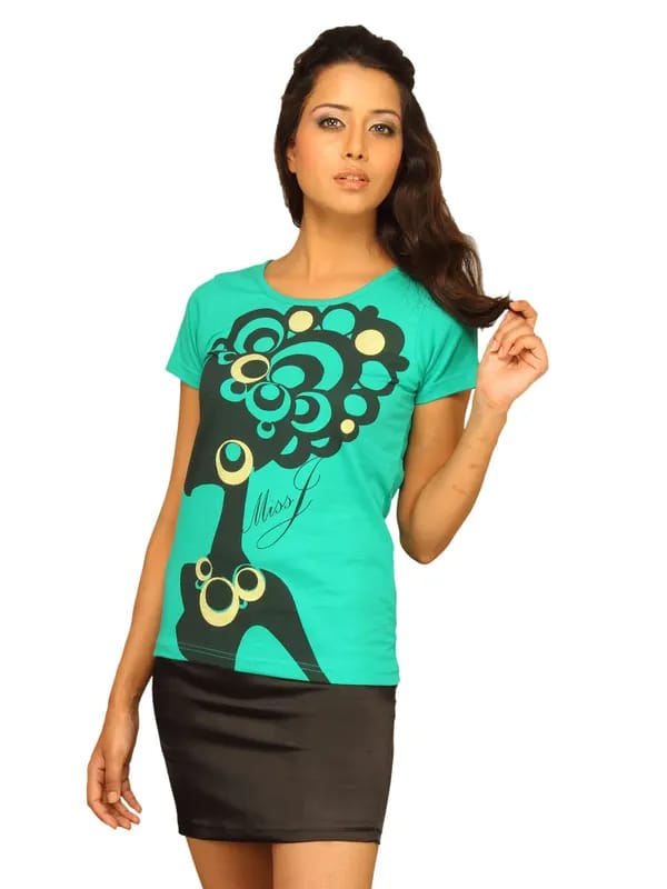 Jealous 21 Women Knit Green T-shirt