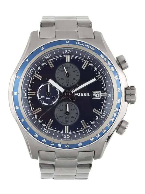 Fossil Men Quartz Blue Dial Chronograph Watch CH2731