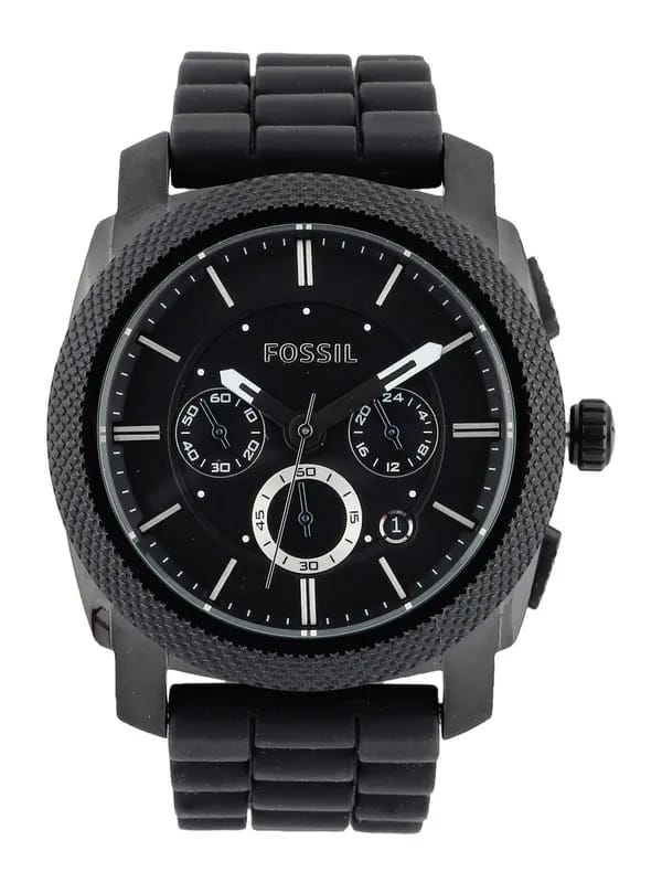 Fossil Men Black Dial Chronograph Watch FS4487