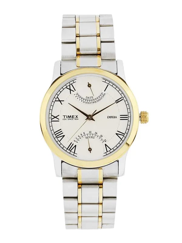Timex Men White Dial Chronograph Watch