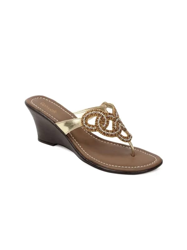 Catwalk Women Gold Toned Wedges