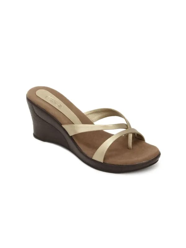 Catwalk Women Gold Coloured Wedges