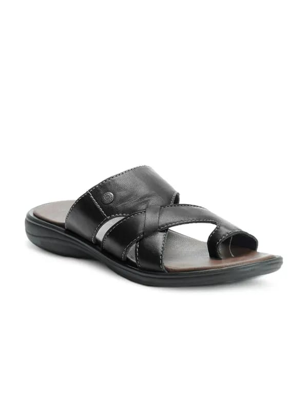 Franco Leone Men Black Slippers