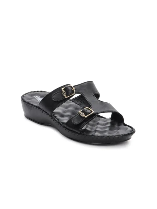 Tiptopp Women Black Flats