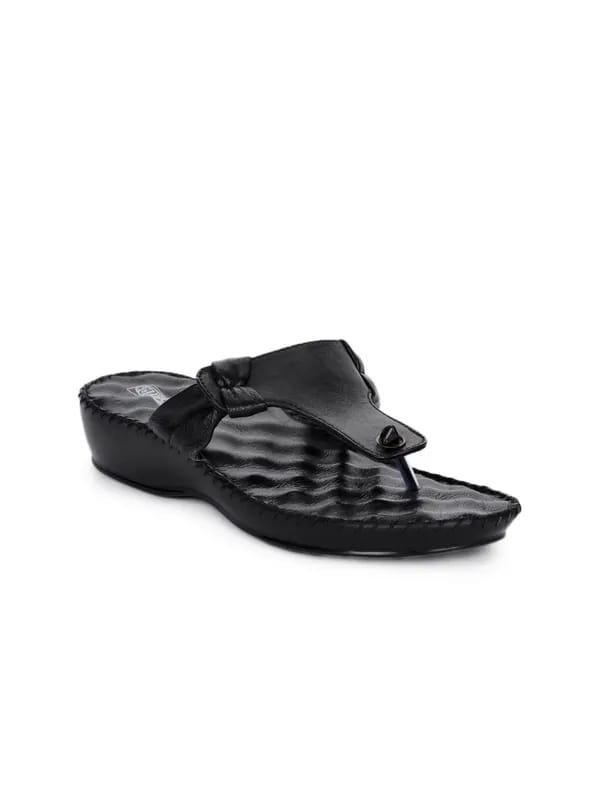 Tiptopp Women Black Flats