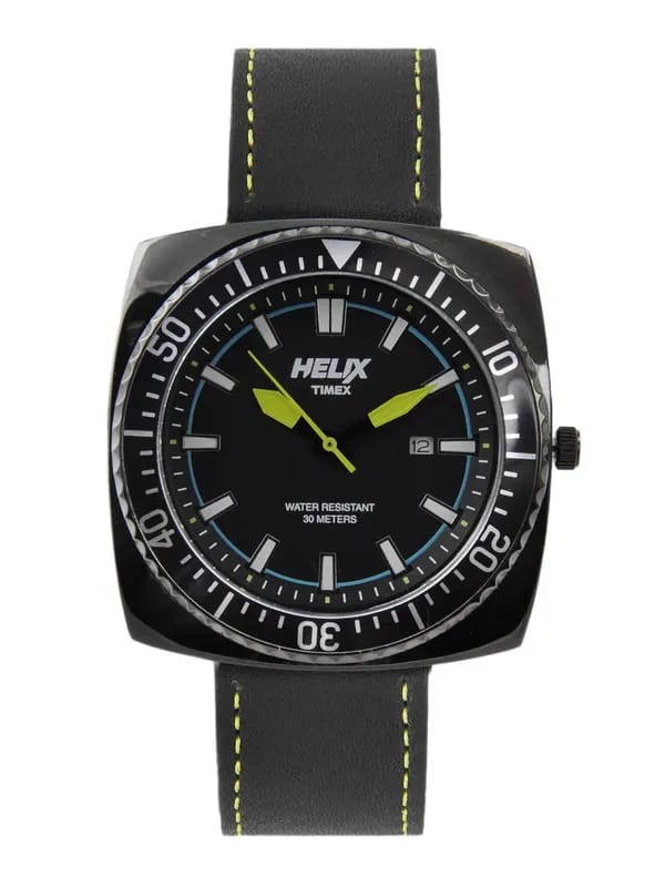 Helix Men Black Dial Watch