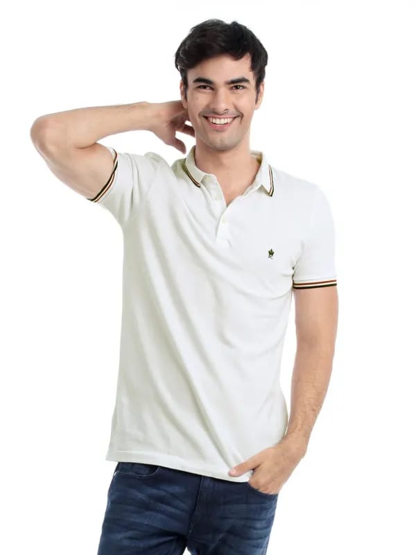 French Connection Men White T-shirt