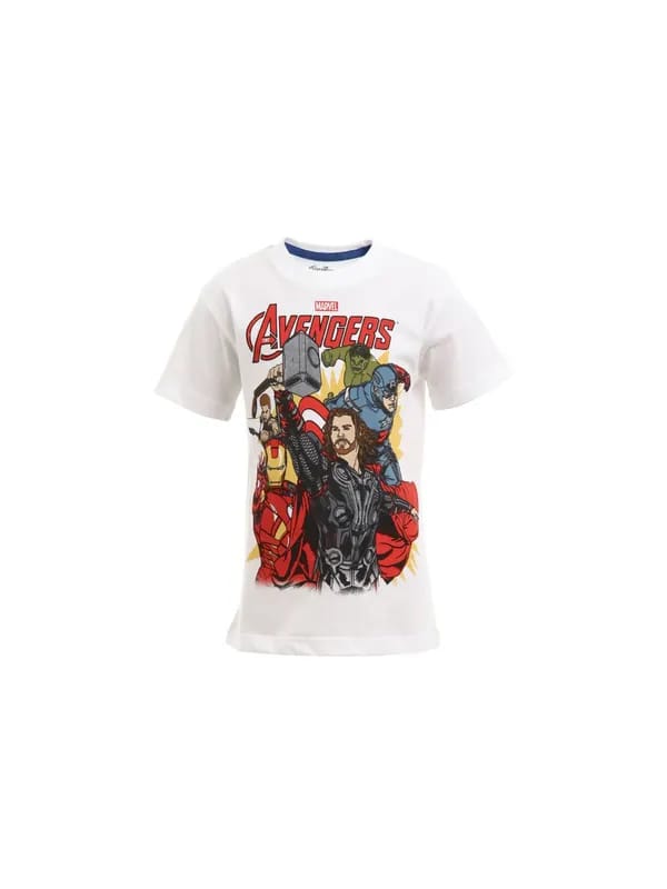 Avengers Boys White T-shirt
