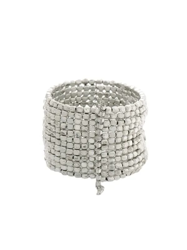 Pitaraa Silver Omelette Thin Bracelet
