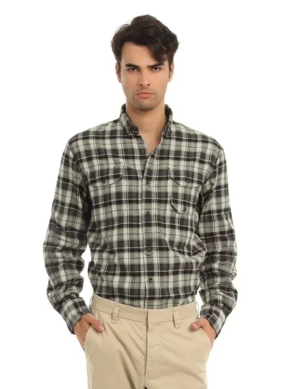 French Connection Men Black & Grey Shirt