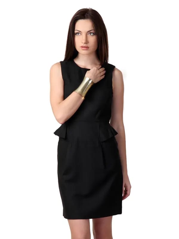 French Connection Women Black Dress