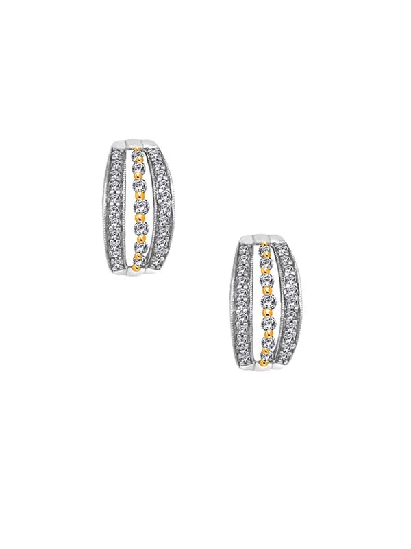 Lucera Women Silver & Gold Earrings