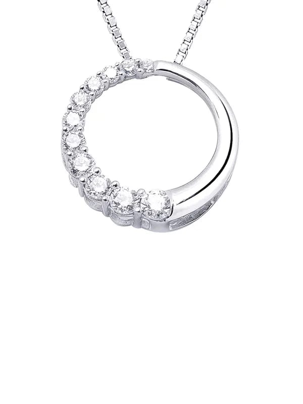 Lucera Women Silver Pendant with Chain