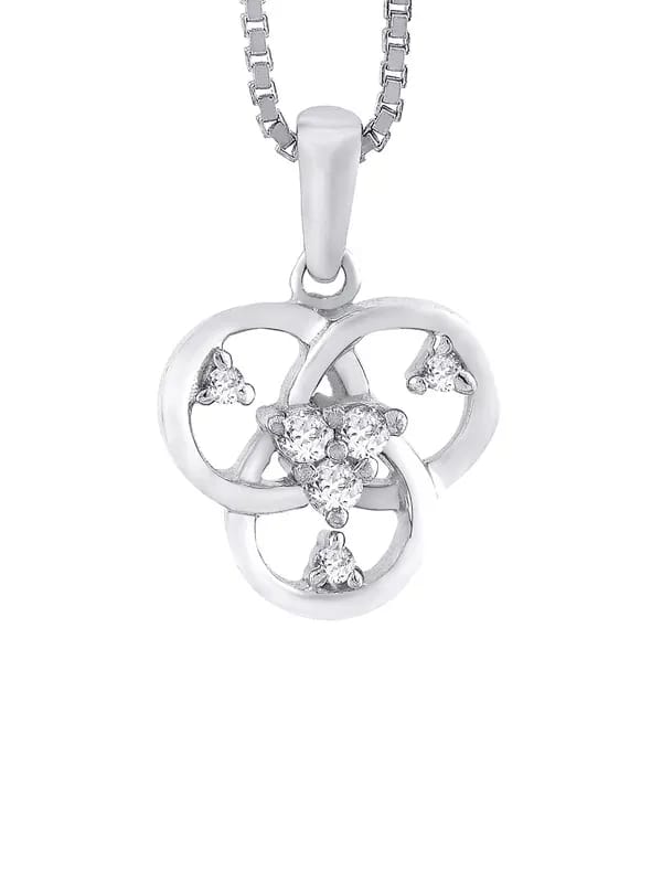 Lucera Women Silver Pendant with Chain