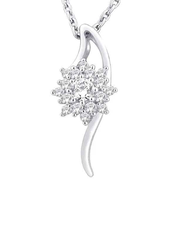 Lucera Women Silver Pendant with Chain