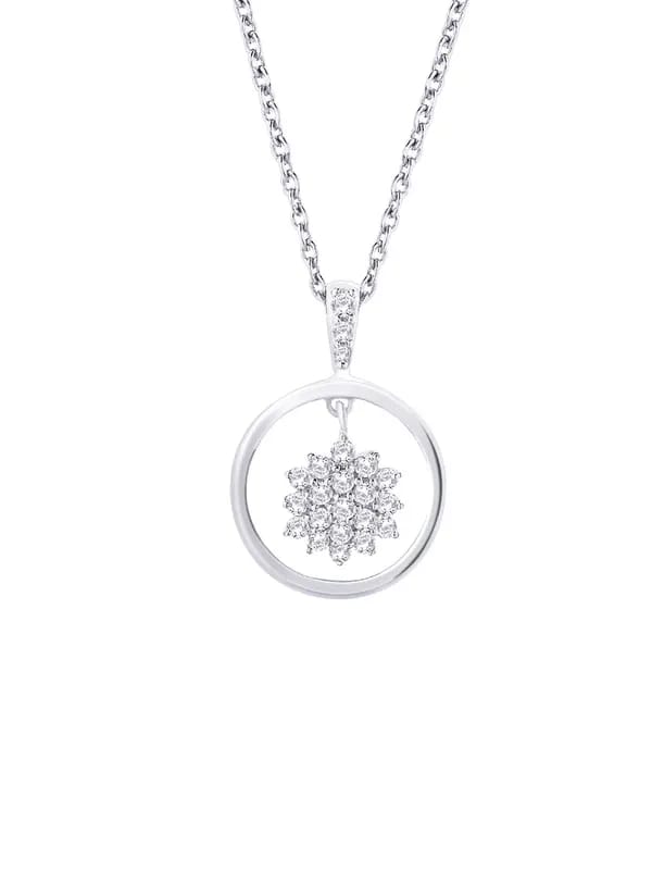 Lucera Women Silver Pendant with Chain