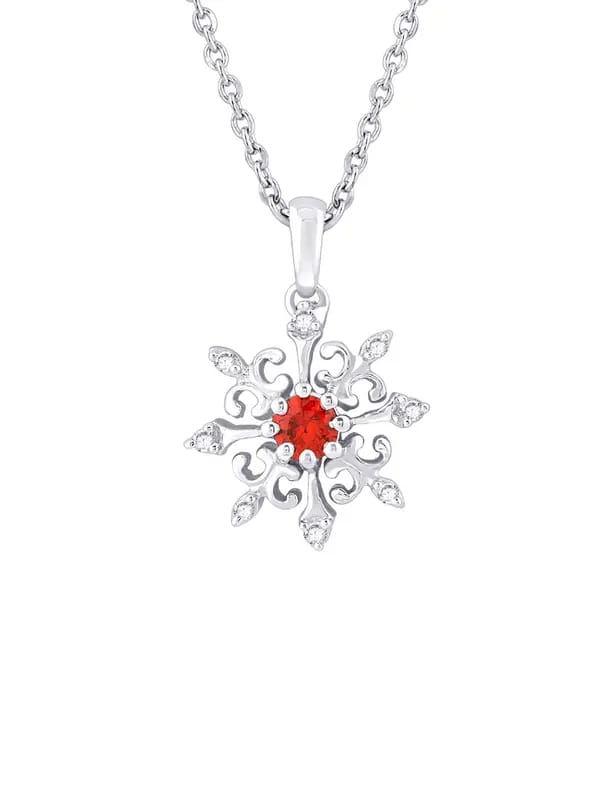 Lucera Women Silver Pendant with Chain