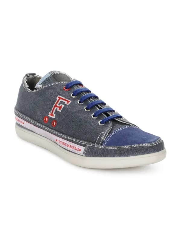 Flying Machine Men Charcoal Shoes