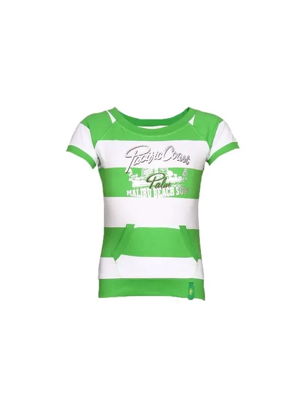 Palm Tree Girl's Linnea White Green Kidswear