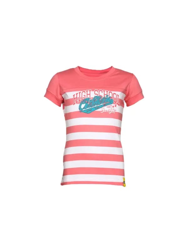 Gini and Jony Girl's Gloria White Peach Kidswear