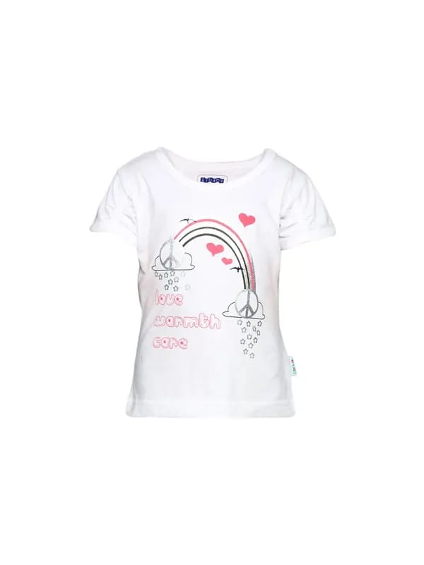 Gini and Jony Girl's Vollie White Kidswear