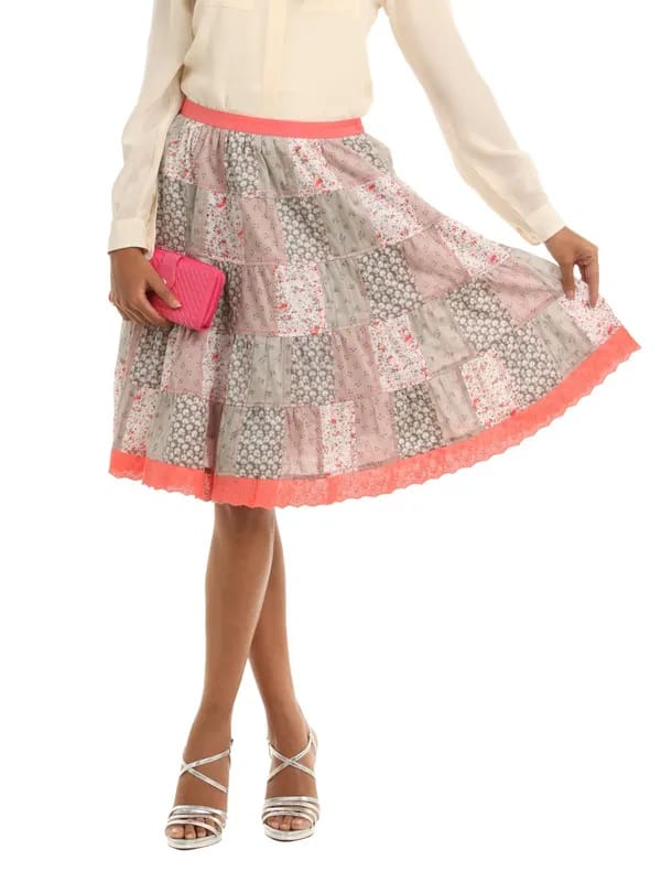 Mineral Women Grey Skirt