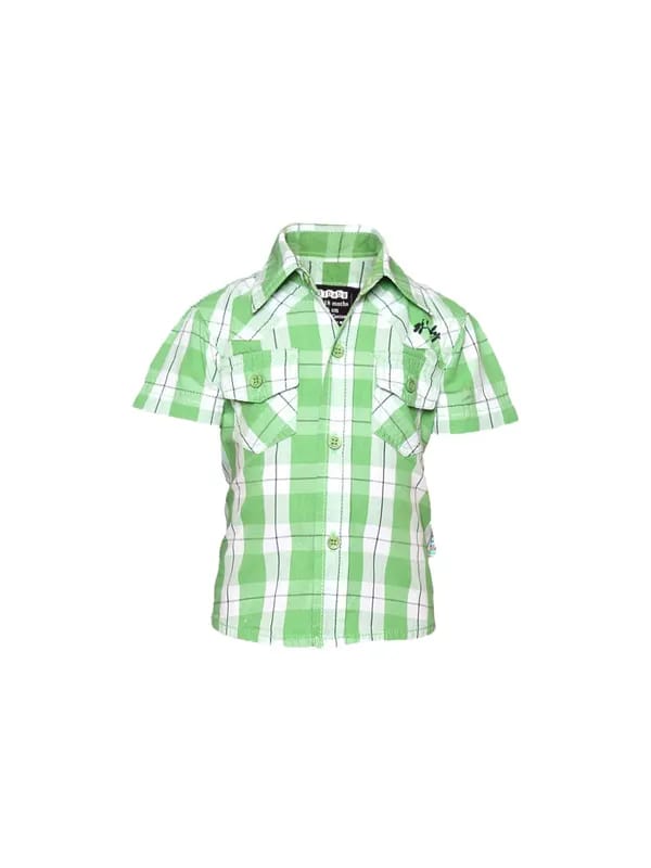 Gini and Jony Boy's Kangaroo Green White Infant Kidswear