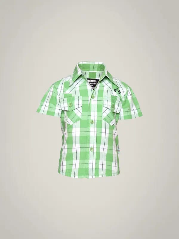 Gini and Jony Boy's Kangaroo Green White Kidswear