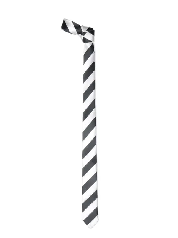 Parx Men Black and White Tie