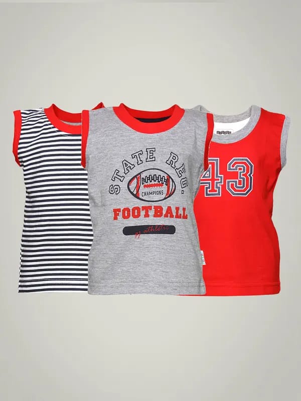 Gini and Jony Boy's Kent Pack of 3 Infant Tee Kidswear