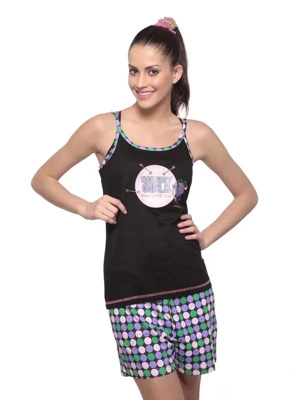 Little Miss Intimates Black Pyjama Set