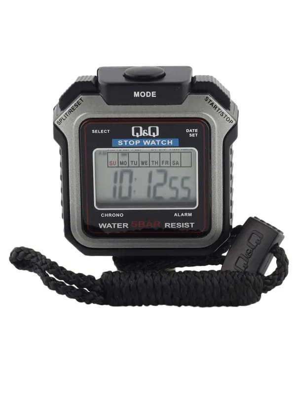 Q&Q Unisex Black Digital Stop Watch